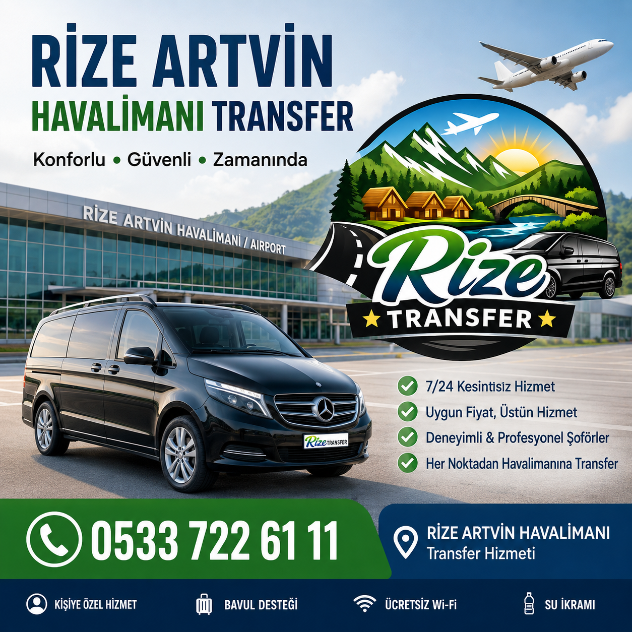 Çamlıhemşin Vip Transfer