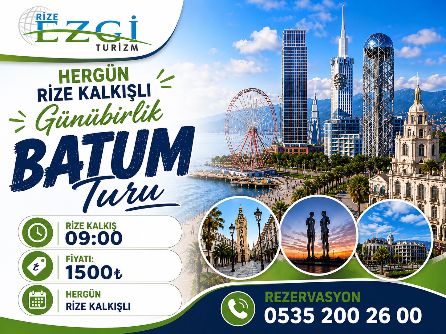RİZE ÇIKIŞLI BATUM TURU