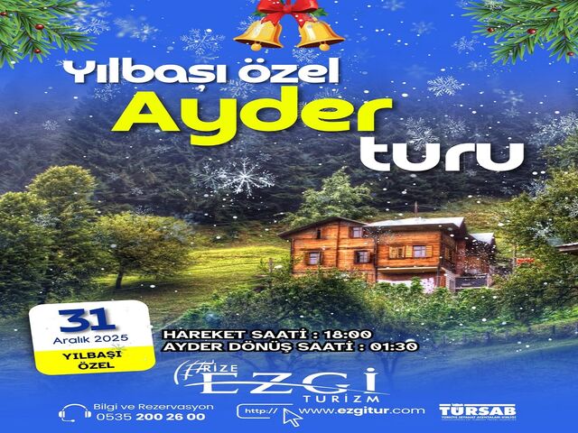Rize Çıkışlı Yılbaşı Gecesi Ayder Yaylası Turu (Günübirlik)