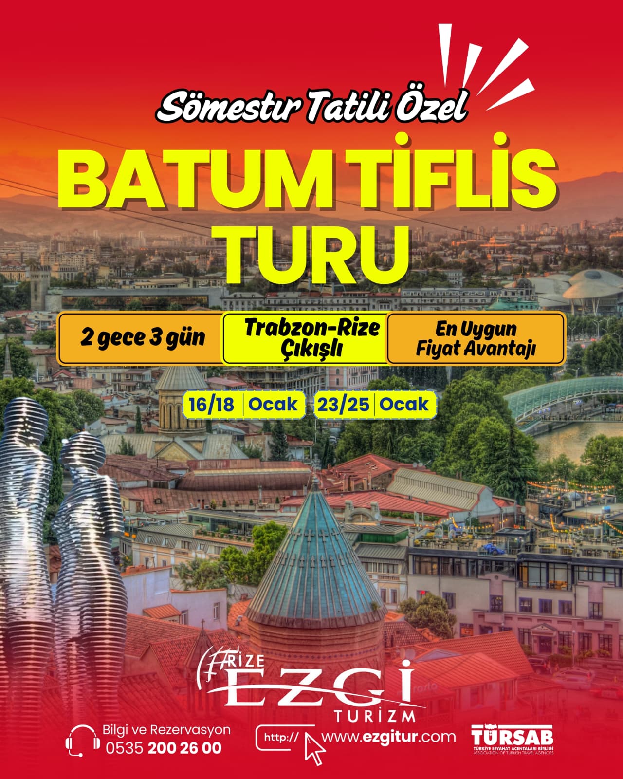 Gürcistan Tiflis Batum Turu 2 Gece 3 Gün