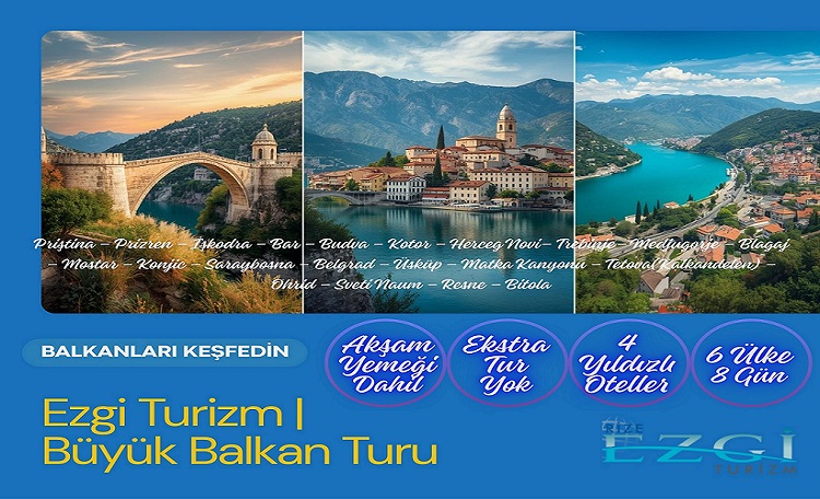 Balkanlar Turu 8 Gün | Üsküp, Ohrid, Tiran, Saraybosna ve Belgrad
